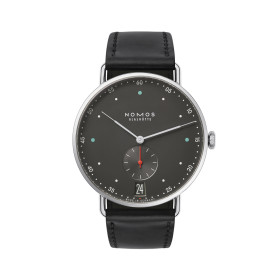 Unisex, NOMOS Glashütte Metro 38 Datum stadtschwarz 1103