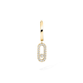 Gelbgold, Ohrringe, Messika Move Uno einzelner Creole 12302-YG