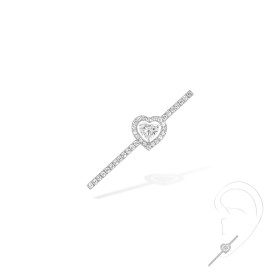 Weißgold, Ohrringe, Messika Einzelner Joy Coeur-Ohrring  11433-WG