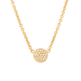 Gelbgold, Halsschmuck, Bron Stardust Halskette 8CG4396BR