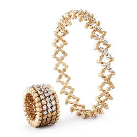 Roségold, Ringe, Serafino Consoli Brevetto Multi-Size Ring S.RB 5HMI4 RG WD
