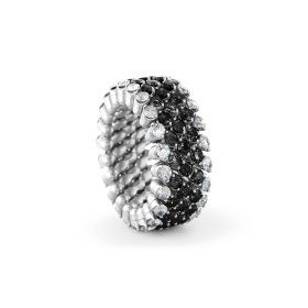 Weißgold, Ringe, Serafino Consoli Brevetto Multi-Size Ring RMS 5F2 WG WD BD