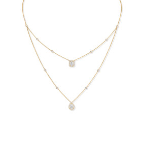 Gelbgold, Halsschmuck, Messika My Twin Halskette 12966-YG