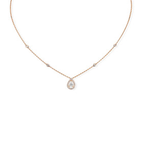 Roségold, Halsschmuck, Messika Joy Diamant Poire Collier 05224-PG