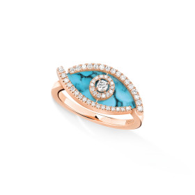         Roségold, Ringe, Messika Lucky Eye Türkis Ring 12956-PG
