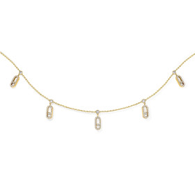         Gelbgold, Halsschmuck, Messika Move Uno Choker Kette mit Quasten 12150-YG