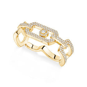 Gelbgold, Ringe, Messika So Move Zwei-Finger Diamantring 13185-YG