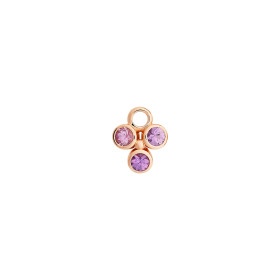 Roségold, Ohrringe, Bron Confetti Einhänger 8OR4870LK
