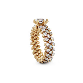 Roségold, Ringe, Serafino Consoli Brevetto Solitaire Multi-Size Ring, Ref: RMS SL WD 100 3F2 RG WD