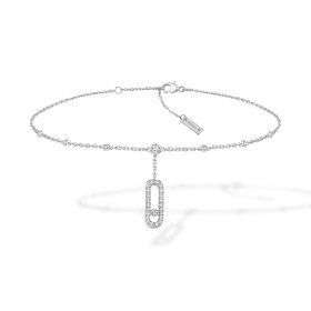 Weißgold, Armschmuck, Messika Move Uno Fußkettchen 06592-WG