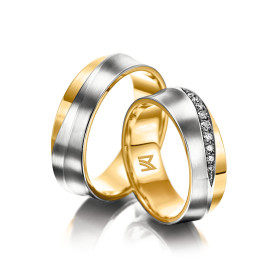 Weißgold, Ringe, Meister Trauringe Phantastics 112.8849.01/112.8849.00-GW