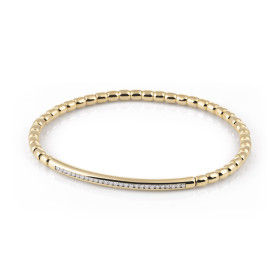 Gelbgold, Armschmuck, Al Coro Stretchy Uomo Armband A361G