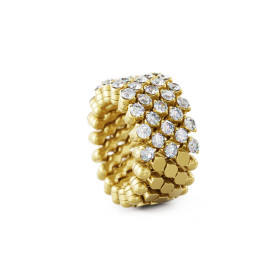 Gelbgold, Ringe, Serafino Consoli Brevetto Multi-Size Ring, Ref: RMS 5H4 YG WD