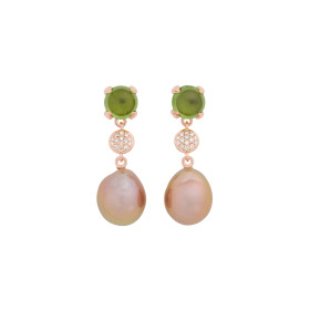         Roségold, Ohrringe, Bron Catch Ohrschmuck 8OR4858PECBRZRB11