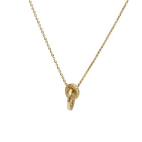 Gelbgold, Halsschmuck, Schmuckwerk Anhänger Saturn mit Halskette SH305-GG