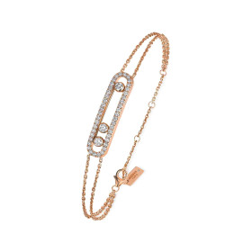         Roségold, Armschmuck, Messika Move Classique Pavé Armband 03995-PG
