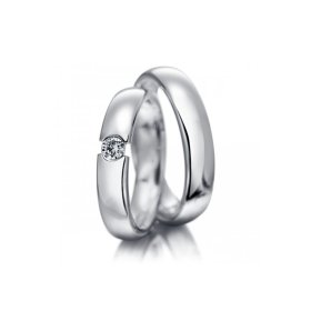 Platin, Ringe, Meister Trauringe Classics 112.8211.01/112.8211.00-PT