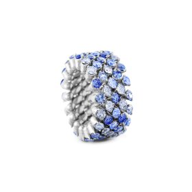 Weißgold, Ringe, Serafino Consoli Brevetto Multi-Size Ring RMS 5F4 WG BS MIX
