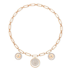 Roségold, Halsschmuck, Messika Lucky Move Charms Choker Kette 11972-PG