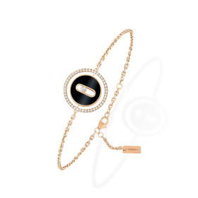 Roségold, Armschmuck, Messika Lucky Move Armband KM Onyx 12318-PG