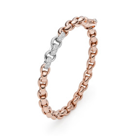 Weißgold, Armschmuck, IsabelleFa Armband "ChaCha 6" Pavé 04106/19BBMx5-RR