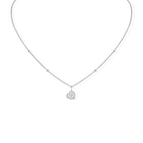 Weißgold, Halsschmuck, Messika Joy Coeur Halskette 11437-WG