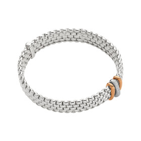 Weißgold, Armschmuck, FOPE Panorama Flex'it Armband mit Diamanten 58704BX_BB_B_RBR_0XS
