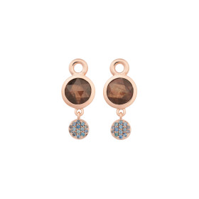         Roségold, Ohrringe, Bron Sushi Einhänger 8OR4861BSBNK