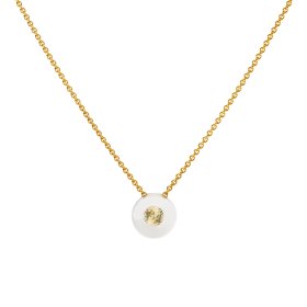 Gelbgold, Halsschmuck, Schmuckwerk Halskette Glasklar  DH887-GG-GW-BB