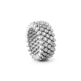 Weißgold, Ringe, Serafino Consoli Brevetto Multi-Size Ring RMS 5HM2 WG WD