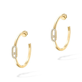 Gelbgold, Ohrringe, Messika Move Uno Creolen KM 12485-YG