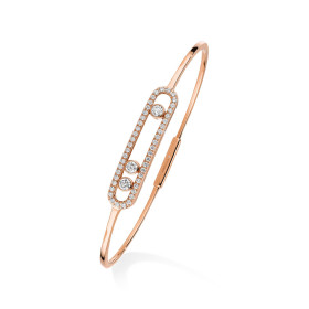         Roségold, Armschmuck, Messika Move Classique Pavé Thin Armreif 05032-PG