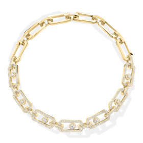 Gelbgold, Halsschmuck, Messika So Move XL Diamantkette 13079-YG