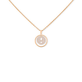 Roségold, Halsschmuck, Messika Lucky Move PM Pavé Collier 07397-PG