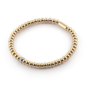 Gelbgold, Armschmuck, Al Coro Stretchy Armband A390G