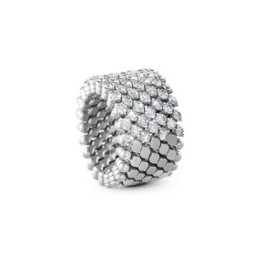 Weißgold, Ringe, Serafino Consoli Brevetto Multi-Size Ring RMS 7H2 WG WD