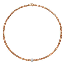 Weißgold, Halsschmuck, FOPE Solo Collier 63406CX_PB_R_XBX_043