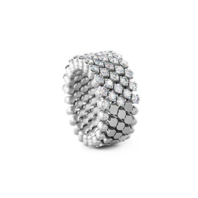 Weißgold, Ringe, Serafino Consoli Brevetto Multi-Size Ring, Ref: RMS 5H2 WG WD