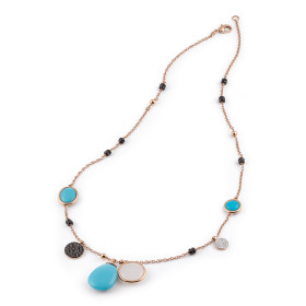Roségold, Halsschmuck, Al Coro Candy Collier C302TQR
