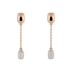 Roségold, Ohrringe, Al Coro La Piazza Ohrhänger NE308WR