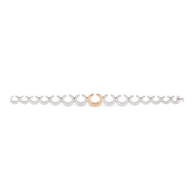 Weißgold, Armschmuck, Al Coro Mezzaluna Armband NB8350WR