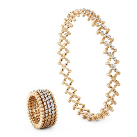 Roségold, Ringe, Serafino Consoli Serafino Multi-Size Ring und Armreif, Ref: S.RB 5HM2 RG WD