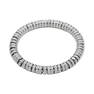 Weißgold, Armschmuck, FOPE Eka Flex'it Armband mit Diamantpavé, Ref: 62906BX_PB_B_XBX_00L