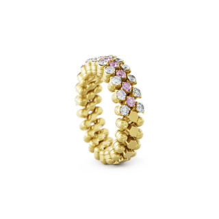 Gelbgold, Ringe, Serafino Consoli Brevetto Multi-Size Ring, Ref: RMS 3H2 YG WD PS