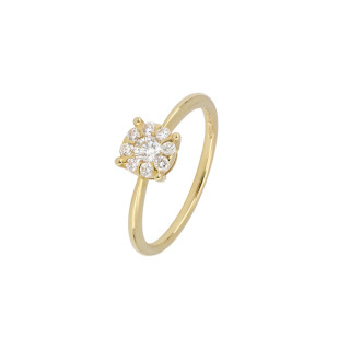 Gelbgold, Ringe, Juwelier Jasper Schmuck Brillant-Ring, Ref: 001.134386