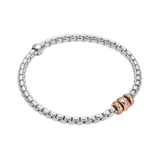 Weißgold, Armschmuck, FOPE Eka Flex'it Armband mit Diamantpavé, Ref: 73101B3_PB_B_RRR_0XS