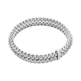 Weißgold, Armschmuck, FOPE Eka Flex'it Armband mit Diamantpavé, Ref: 58504BX_PB_B_BBX_00M