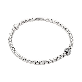 Weißgold, Armschmuck, FOPE Eka Flex'it Armband mit Diamantpavé, Ref: 73301BX_PB_B_XBX_00M
