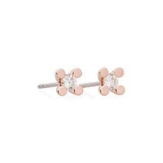 Roségold, Ohrringe, Bron Phlox Ohrstecker, Ref: 8OR4834BR
