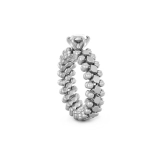 Weißgold, Ringe, Serafino Consoli Brevetto Solitaire Multi-Size Ring, Ref: RMS SL WD 050 3N2 WG